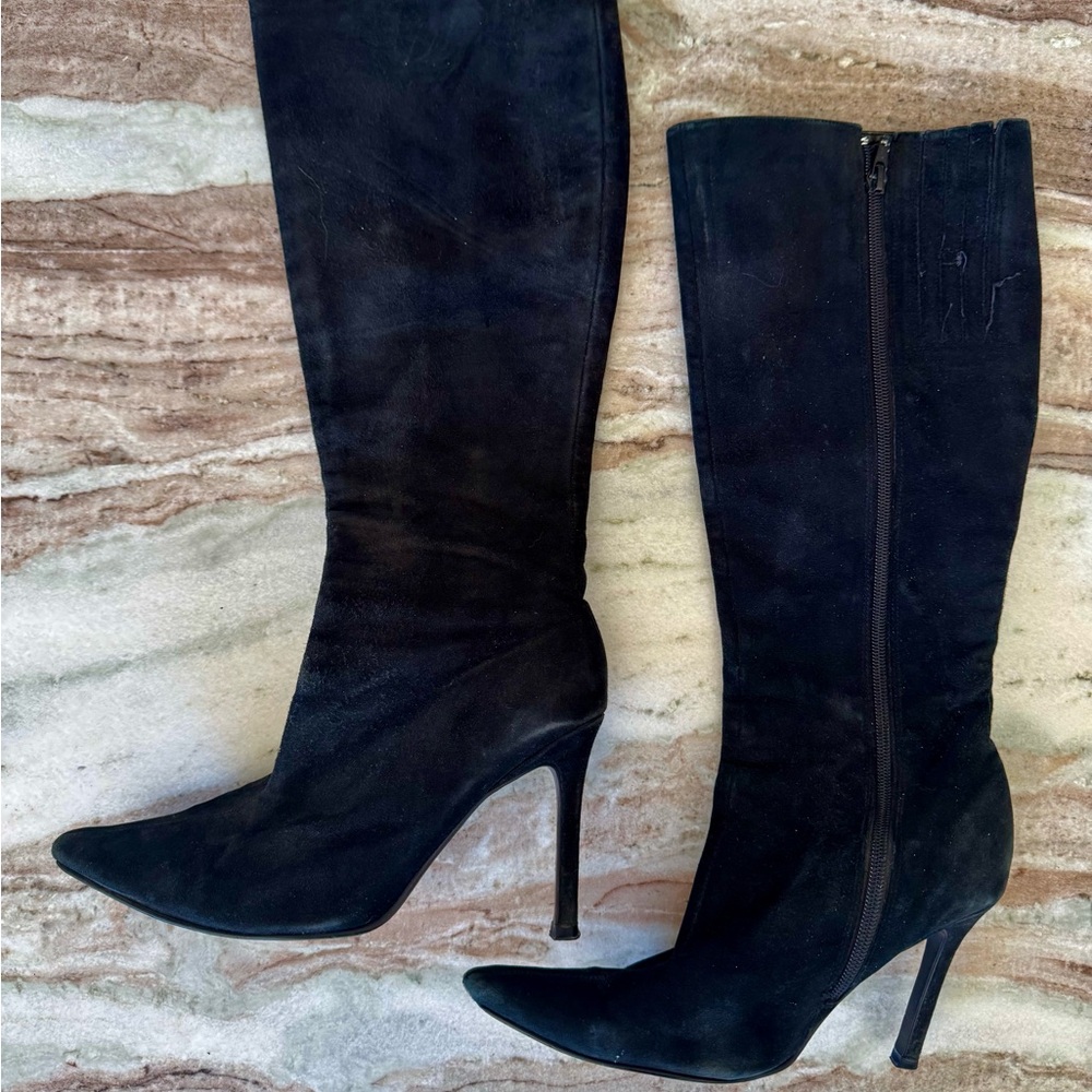 Elegant Black Knee-High Women's Boots